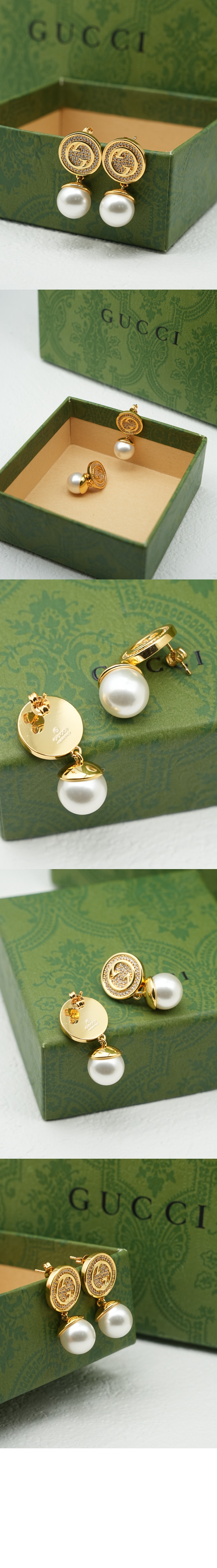 미러급레플리카사이트 | 명품레플리카 전문 쇼핑몰  | 퍼스트원 - 블론디 시리즈 크리스털 진주 귀걸이 815151 &gt; 구찌