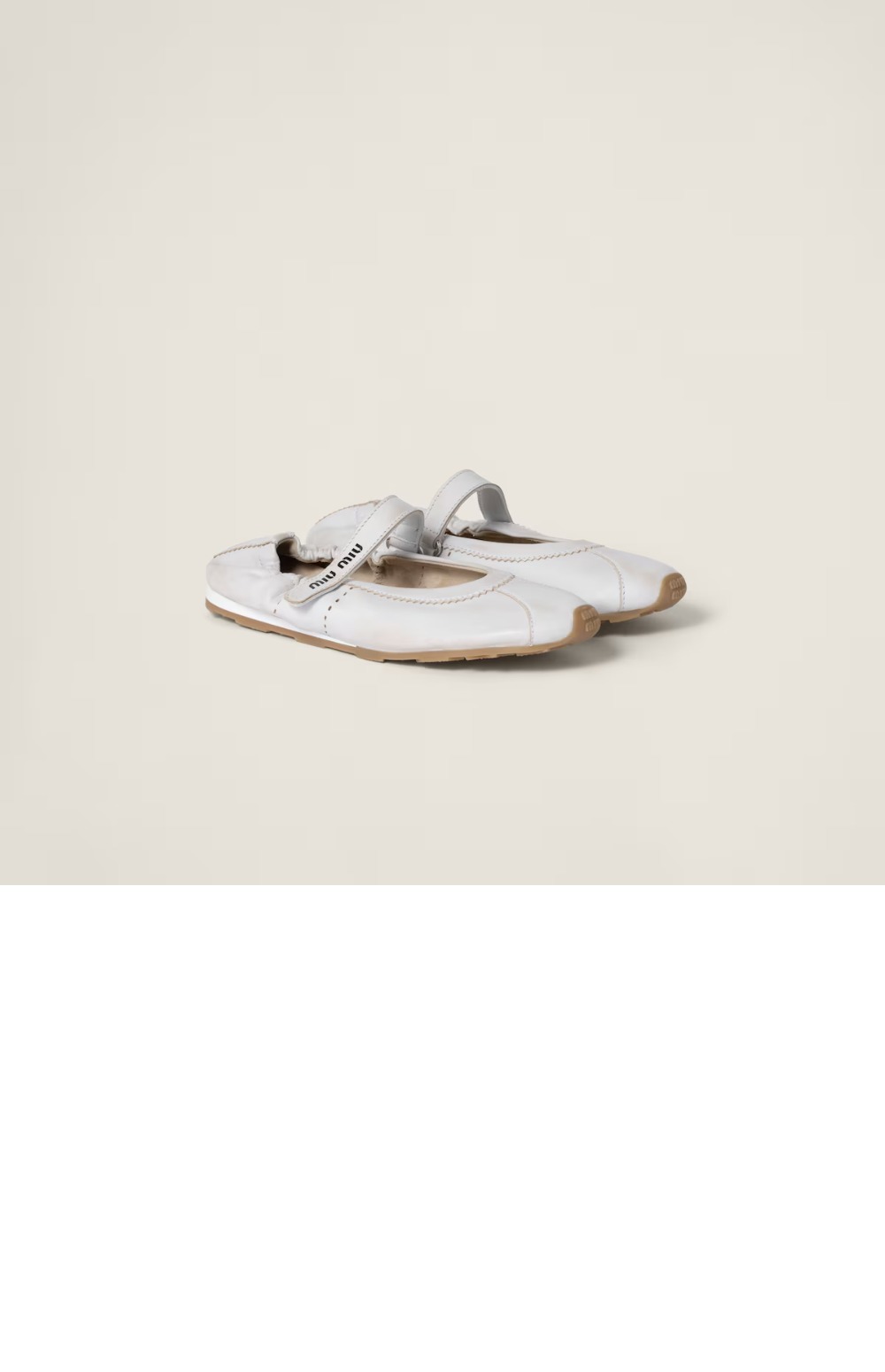 미러급레플리카사이트 | 명품레플리카 전문 쇼핑몰  | 퍼스트원 - 블리치드 나파 가죽 발레리나 5F370E &gt; 미우미우