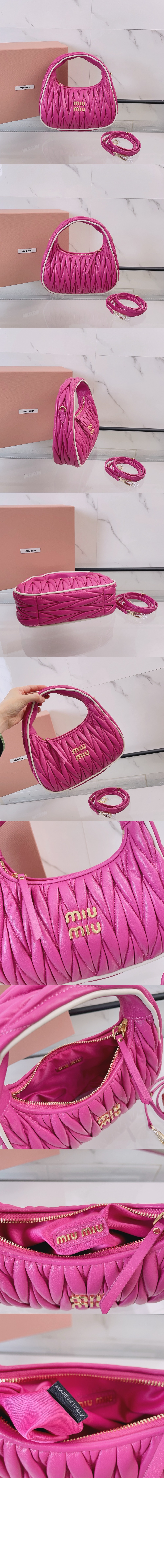 미러급레플리카사이트 | 명품레플리카 전문 쇼핑몰  | 퍼스트원 - 완더 마테라쎄 나파 가죽백 5BC125 &gt; 미우미우