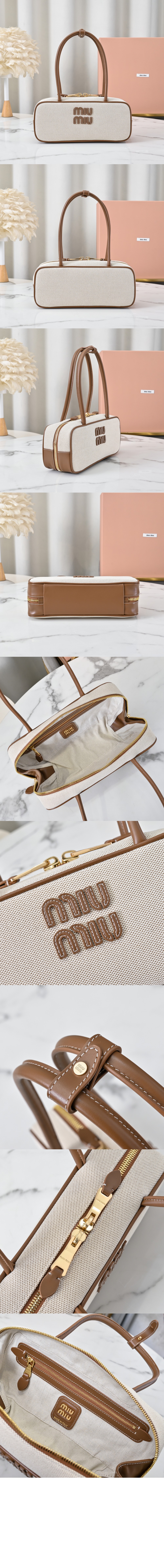 미러급레플리카사이트 | 명품레플리카 전문 쇼핑몰  | 퍼스트원 - 캔버스 및 가죽 보백 5BB173 &gt; 미우미우