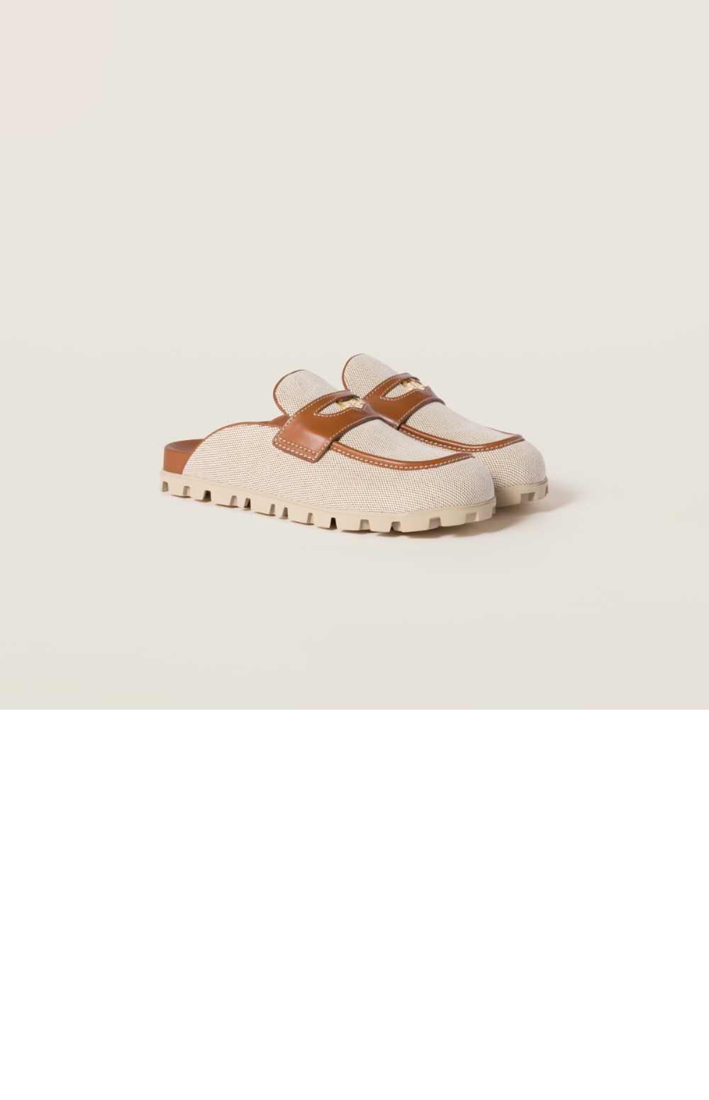 미러급레플리카사이트 | 명품레플리카 전문 쇼핑몰  | 퍼스트원 - 캔버스 및 가죽 뮬 5D377E &gt; 미우미우