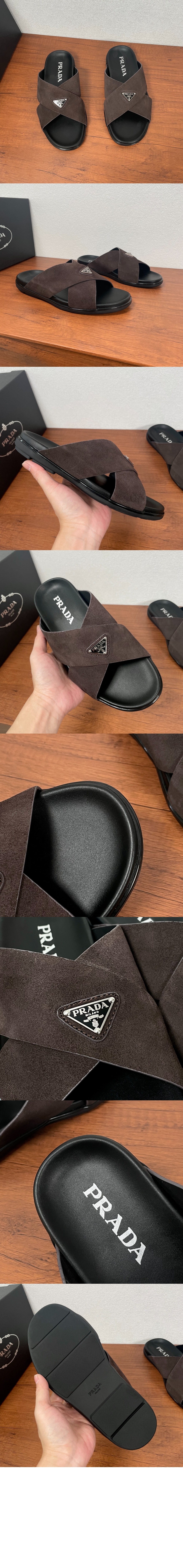 미러급레플리카사이트 | 명품레플리카 전문 쇼핑몰  | 퍼스트원 - 스웨이드 크리스크로스 슬라이드 2X3146 &gt; 프라다