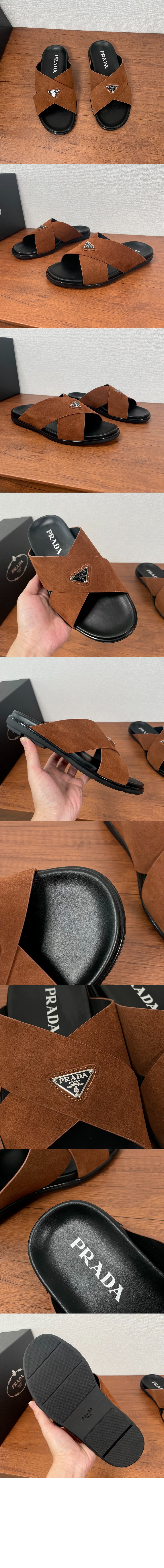 미러급레플리카사이트 | 명품레플리카 전문 쇼핑몰  | 퍼스트원 - 스웨이드 크리스크로스 슬라이드 2X3146 &gt; 프라다
