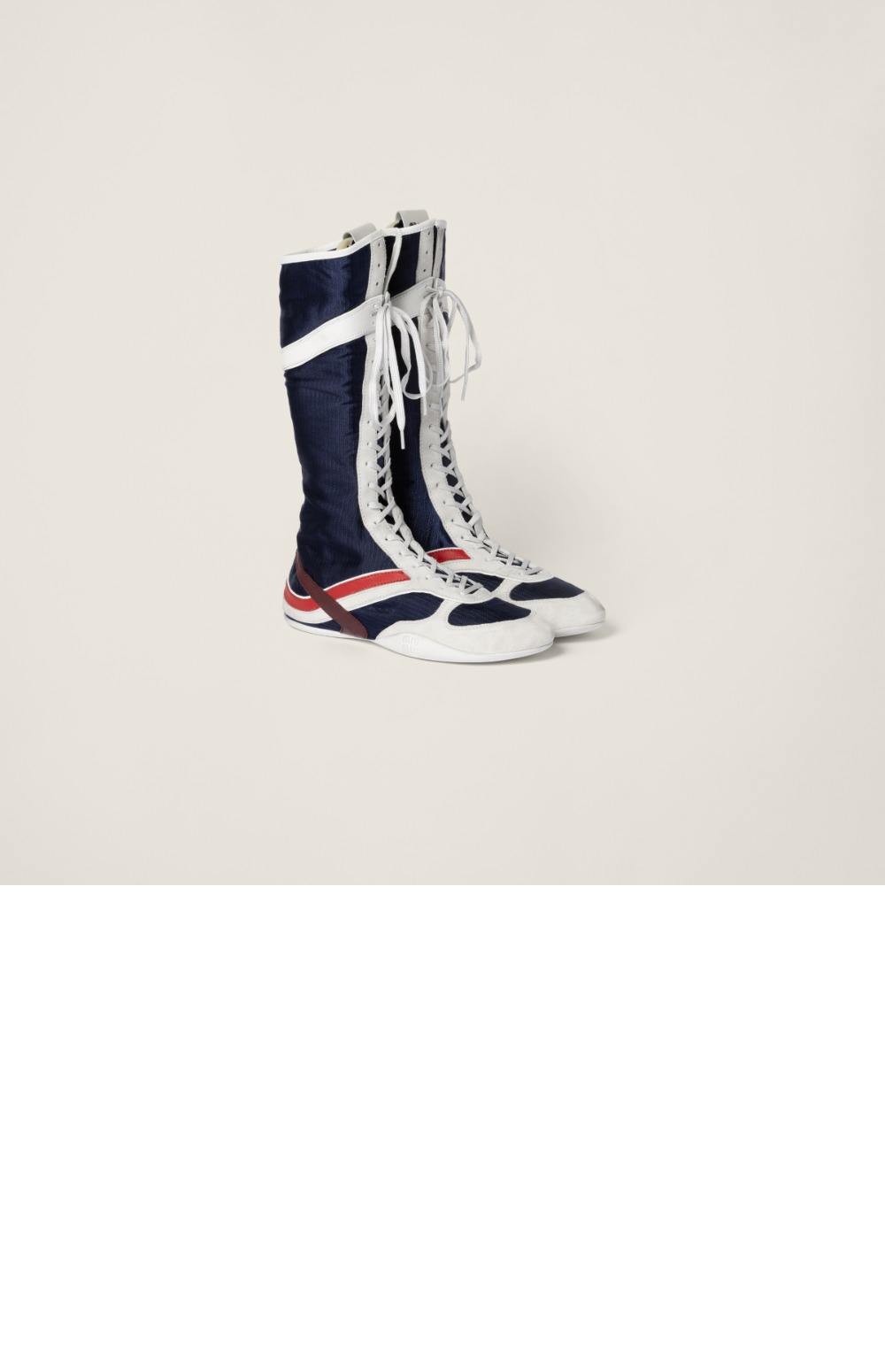 미러급레플리카사이트 | 명품레플리카 전문 쇼핑몰  | 퍼스트원 - 김나지움 기능성 소재 및 스웨이드 복서 부츠 5W429E &gt; 미우미우