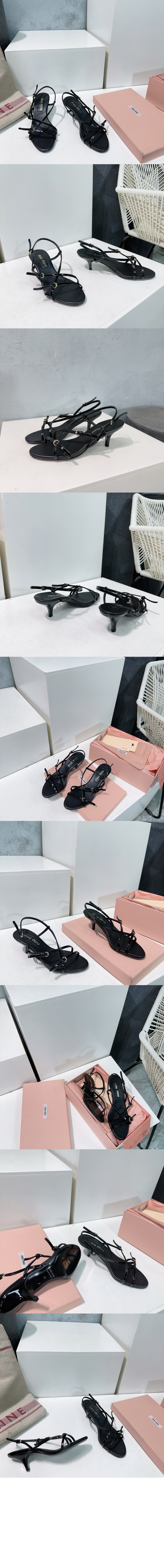 미러급레플리카사이트 | 명품레플리카 전문 쇼핑몰  | 퍼스트원 - 에나멜 가죽 버클 샌들 5X342E > 미우미우