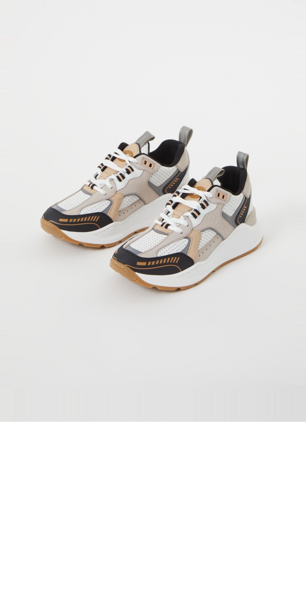 미러급레플리카사이트 | 명품레플리카 전문 쇼핑몰  | 퍼스트원 - 로고 엠보싱 레더 나일론 스니커즈 80657371 &gt; 버버리