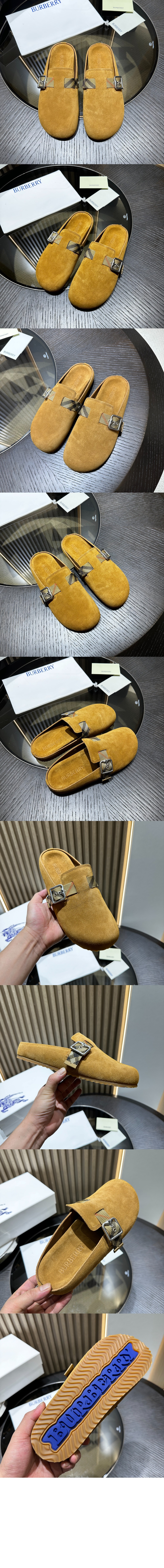 미러급레플리카사이트 | 명품레플리카 전문 쇼핑몰  | 퍼스트원 - 체크 스웨이드 어친 클로그 81133931 &gt; 버버리