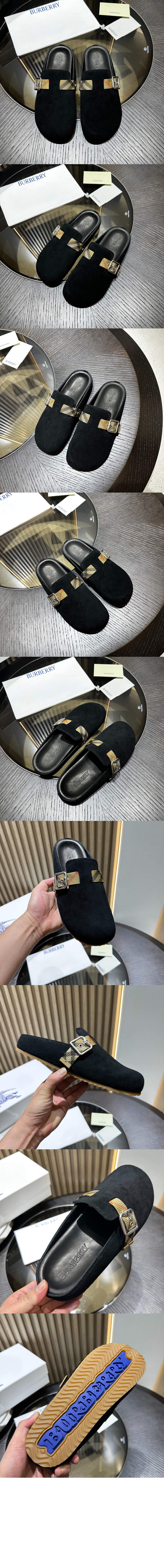 미러급레플리카사이트 | 명품레플리카 전문 쇼핑몰  | 퍼스트원 - 체크 스웨이드 어친 클로그 81133941 &gt; 버버리