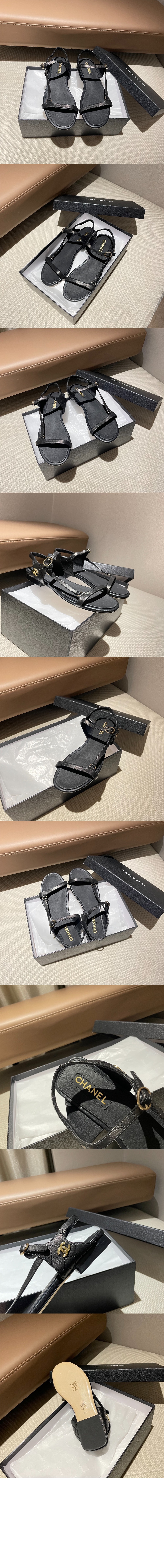 미러급레플리카사이트 | 명품레플리카 전문 쇼핑몰  | 퍼스트원 - CC로고 스트랩 샌들 G46422 &gt; 샤넬