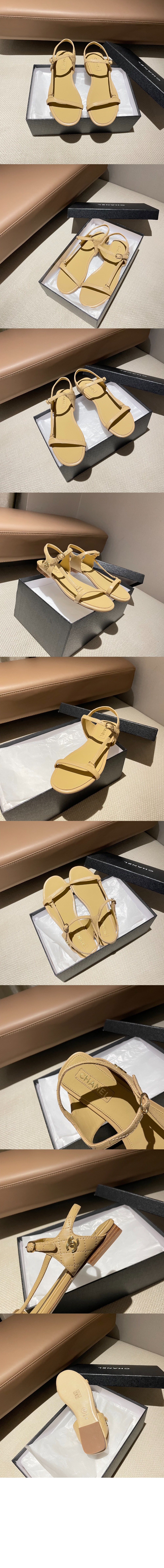 미러급레플리카사이트 | 명품레플리카 전문 쇼핑몰  | 퍼스트원 - CC로고 스트랩 샌들 G46422 &gt; 샤넬