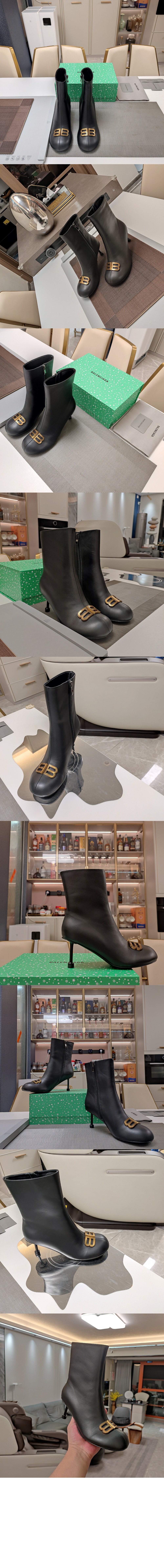 미러급레플리카사이트 | 명품레플리카 전문 쇼핑몰  | 퍼스트원 - 그로피 BB 로고 앵클 부츠힐 722311 &gt; 발렌시아가