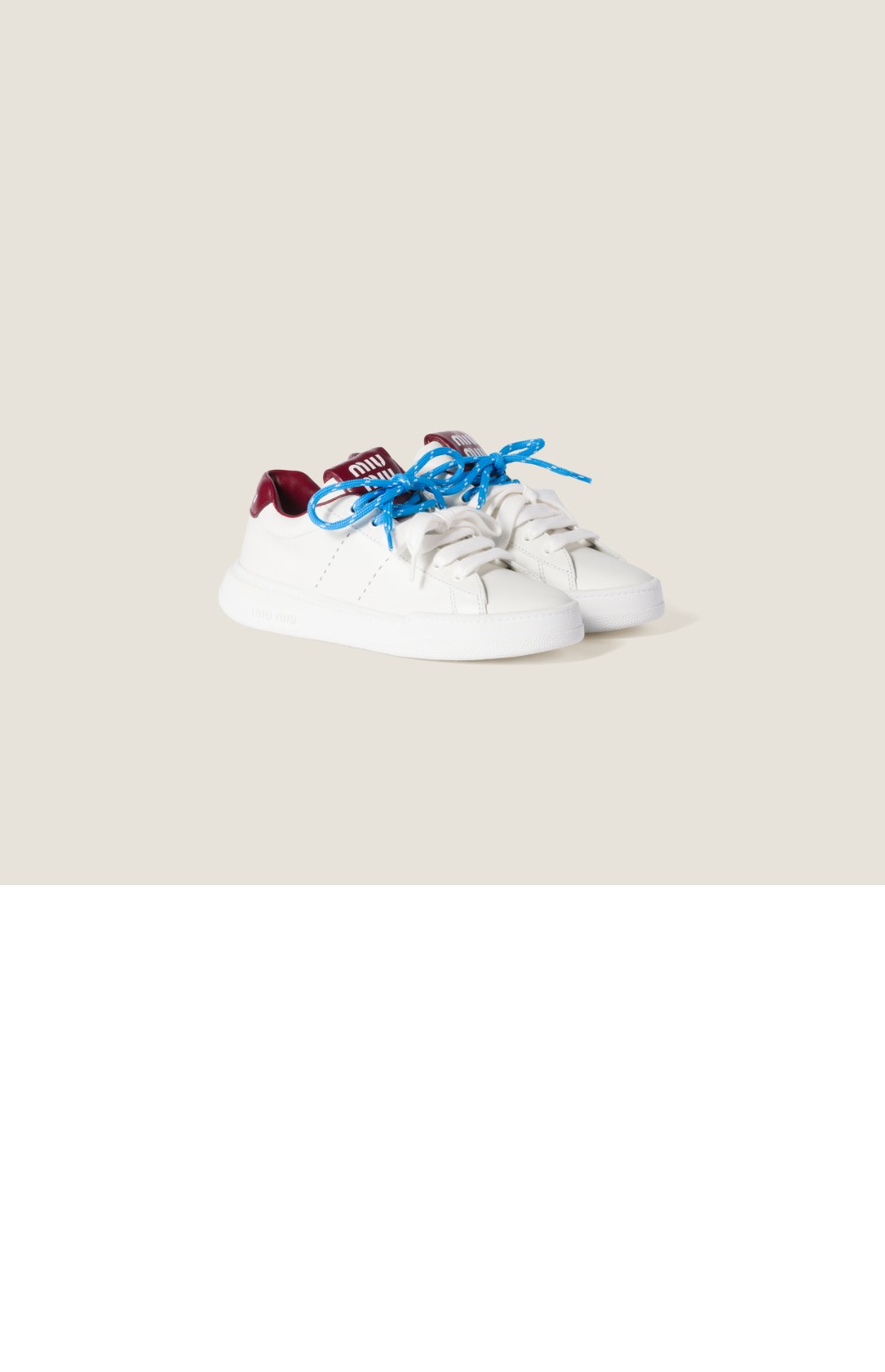 미러급레플리카사이트 | 명품레플리카 전문 쇼핑몰  | 퍼스트원 - 가죽 스니커즈 5E387E &gt; 미우미우