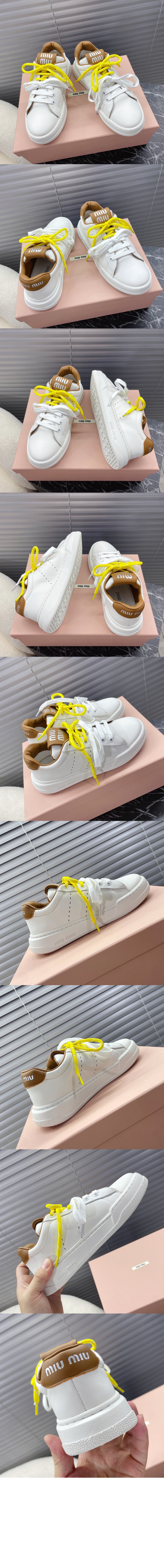 미러급레플리카사이트 | 명품레플리카 전문 쇼핑몰  | 퍼스트원 - 가죽 스니커즈 5E387E &gt; 미우미우