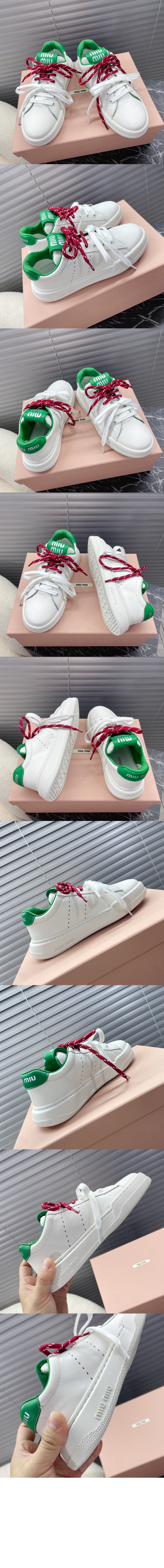 미러급레플리카사이트 | 명품레플리카 전문 쇼핑몰  | 퍼스트원 - 가죽 스니커즈 5E387E &gt; 미우미우