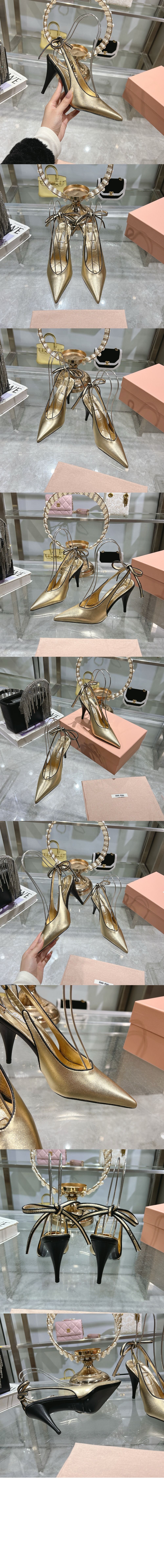 미러급레플리카사이트 | 명품레플리카 전문 쇼핑몰  | 퍼스트원 - 나파 가죽 슬링백 펌프스 5I430E &gt; 미우미우