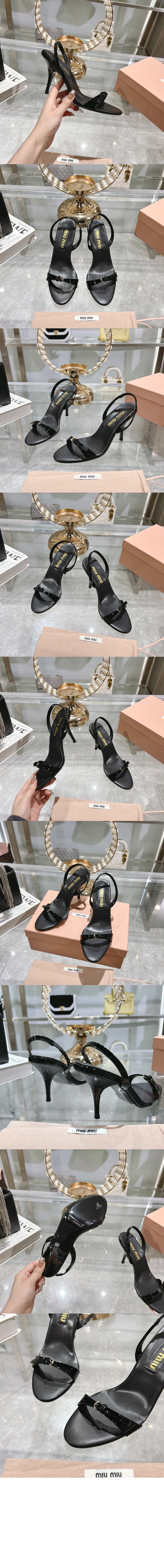미러급레플리카사이트 | 명품레플리카 전문 쇼핑몰  | 퍼스트원 - 에나멜 가죽 샌들 5X343E &gt; 미우미우
