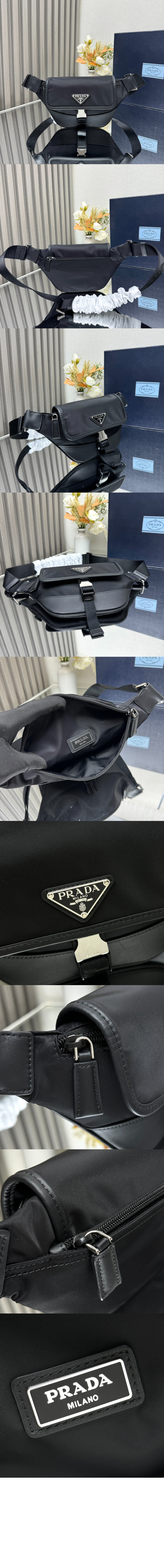 미러급레플리카사이트 | 명품레플리카 전문 쇼핑몰  | 퍼스트원 - 리나일론 및 사피아노 가죽 숄더백 2VH176 &gt; 프라다