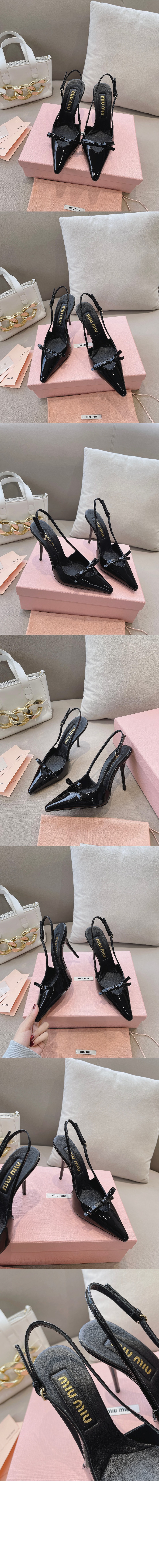 미러급레플리카사이트 | 명품레플리카 전문 쇼핑몰  | 퍼스트원 - 페이턴트 레더 슬링백힐 5I015E &gt; 미우미우