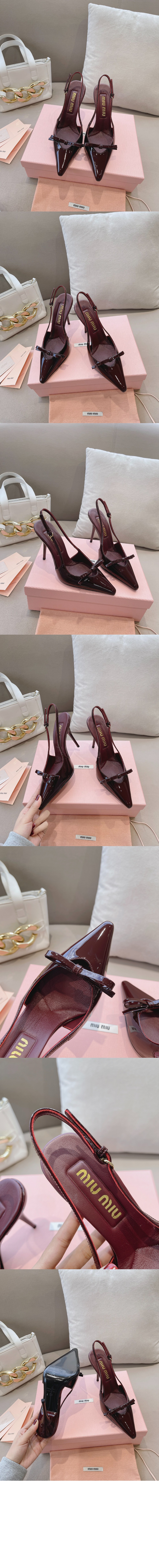 미러급레플리카사이트 | 명품레플리카 전문 쇼핑몰  | 퍼스트원 - 페이턴트 레더 슬링백힐 5I015E &gt; 미우미우