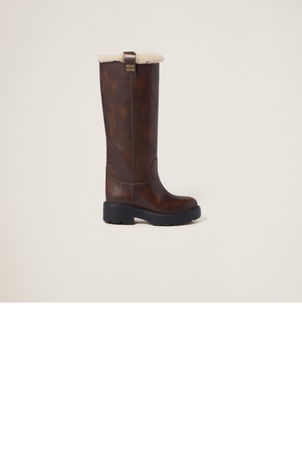 미러급레플리카사이트 | 명품레플리카 전문 쇼핑몰  | 퍼스트원 - 퓌메 가죽 부츠 5W971D &gt; 미우미우