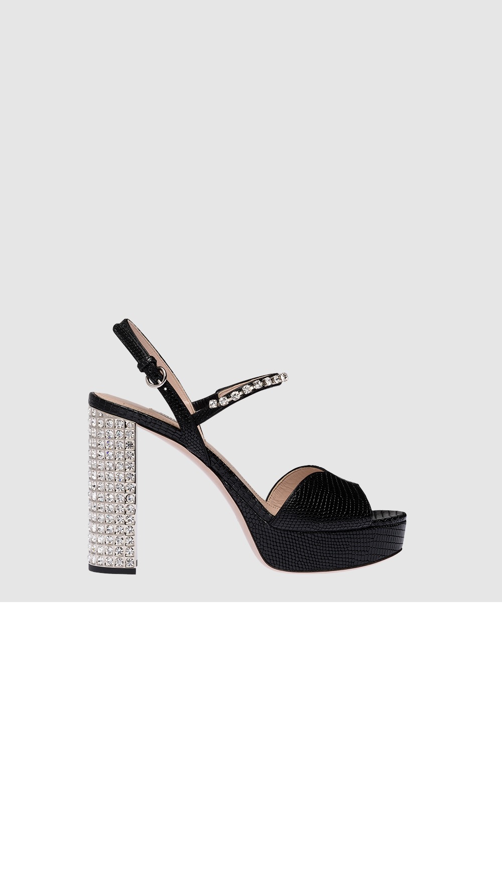 미러급레플리카사이트 | 명품레플리카 전문 쇼핑몰  | 퍼스트원 - 프린트 레더 플랫폼 샌들 5XP877 &gt; 미우미우