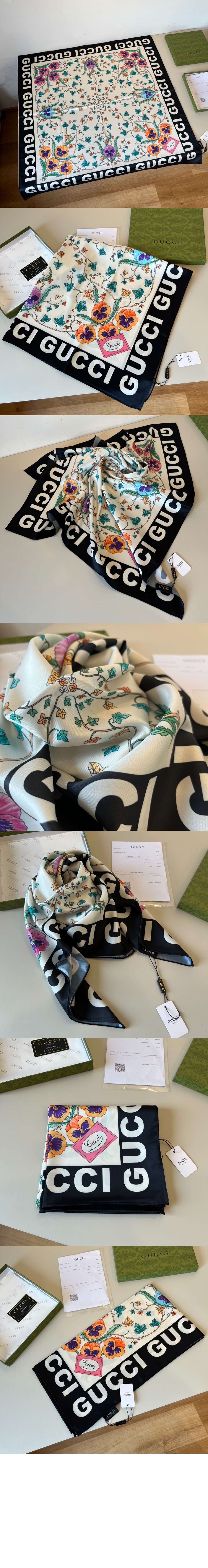 미러급레플리카사이트 | 명품레플리카 전문 쇼핑몰  | 퍼스트원 - 플라워 프린트 실크 스카프 743876 &gt; 구찌