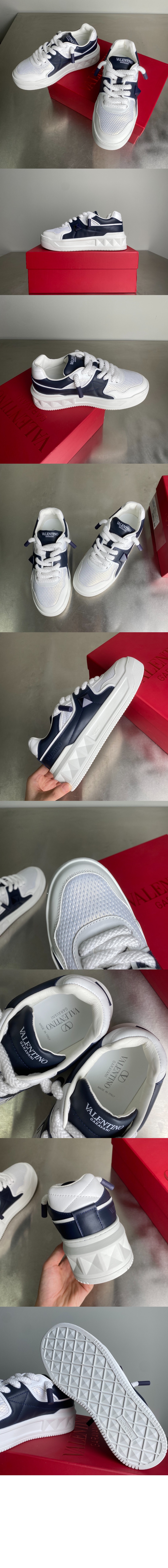 미러급레플리카사이트 | 명품레플리카 전문 쇼핑몰  | 퍼스트원 - 퍼포레이티드 나파 가죽 로우탑 원 스터드 XL 스니커즈 &gt; 발렌티노
