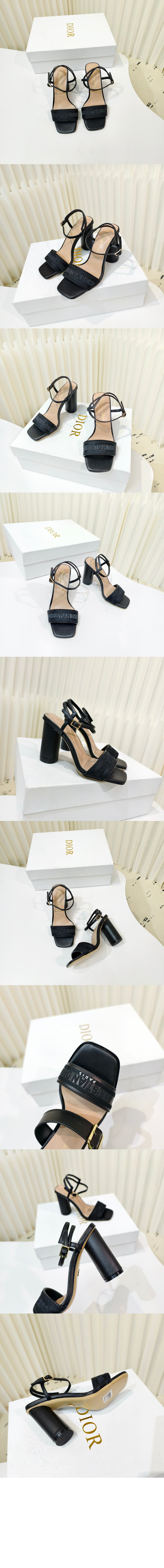 미러급레플리카사이트 | 명품레플리카 전문 쇼핑몰  | 퍼스트원 - 양가죽 자수 새틴 힐 샌들 KCQ89 &gt; 디올