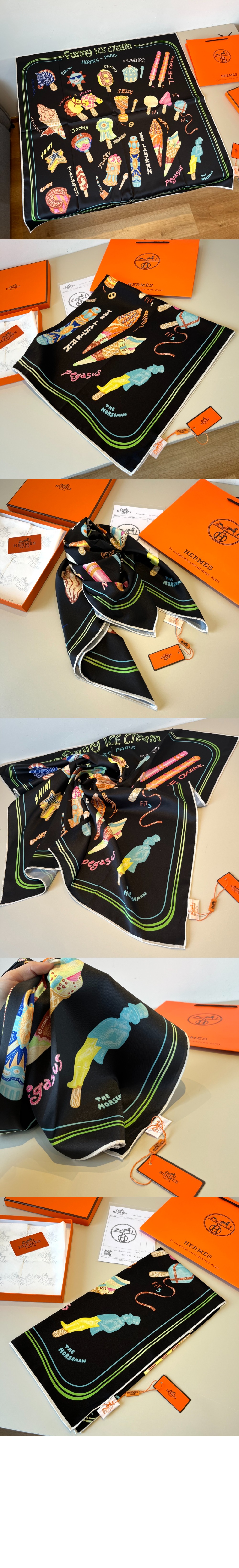 미러급레플리카사이트 | 명품레플리카 전문 쇼핑몰  | 퍼스트원 - Funny Ice Cream 스카프 90 > 에르메스