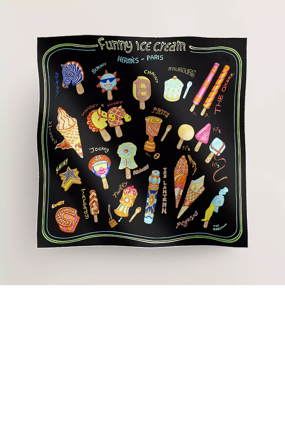 미러급레플리카사이트 | 명품레플리카 전문 쇼핑몰  | 퍼스트원 - Funny Ice Cream 스카프 90 > 에르메스