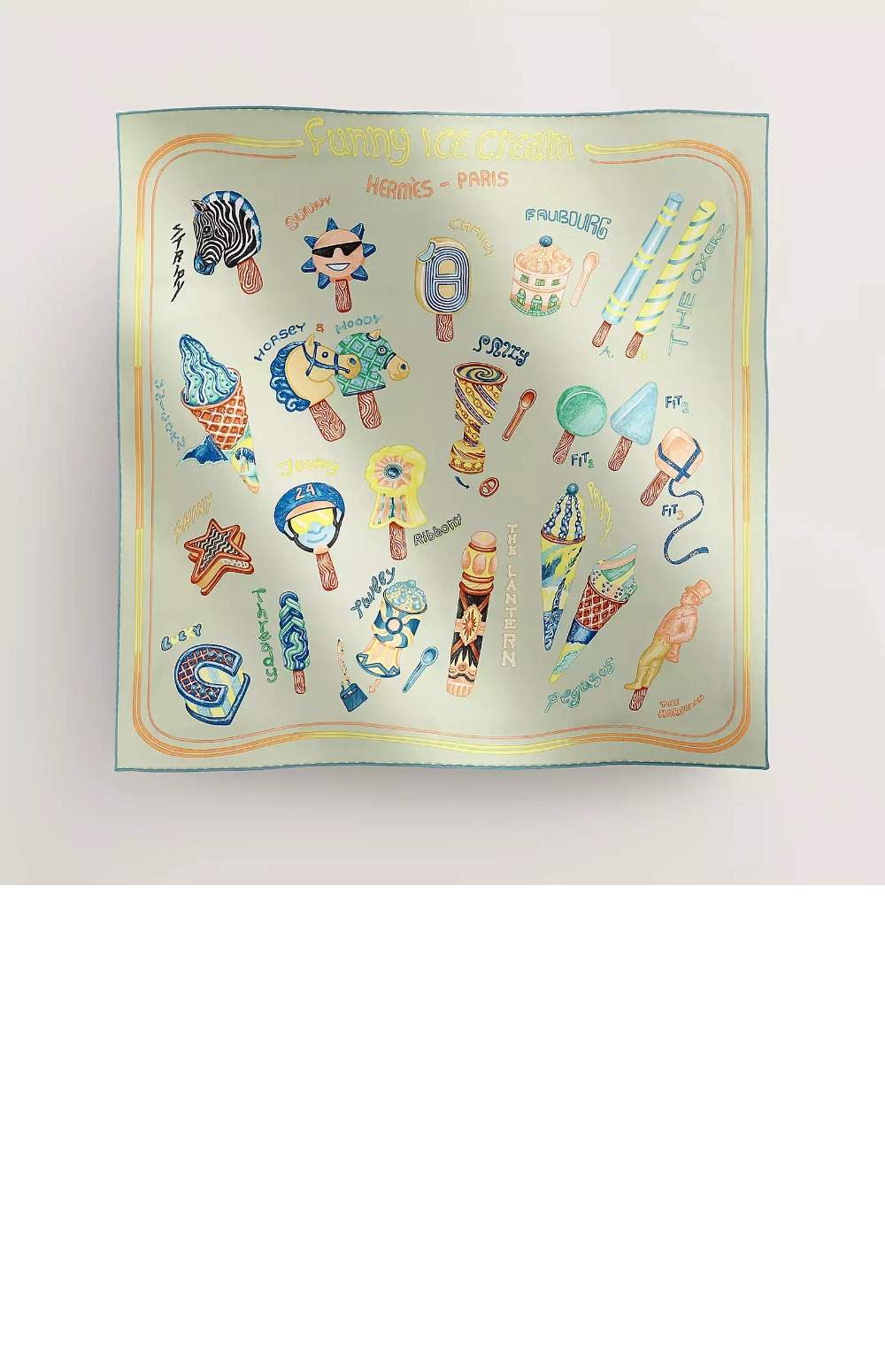 미러급레플리카사이트 | 명품레플리카 전문 쇼핑몰  | 퍼스트원 - Funny Ice Cream 스카프 90 &gt; 에르메스