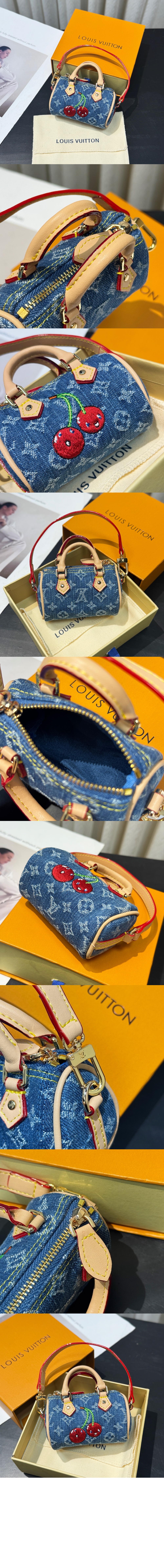 미러급레플리카사이트 | 명품레플리카 전문 쇼핑몰  | 퍼스트원 - LV x TM 마이크로 스피디 데님 세리즈 백 참 M02535 &gt; 루이비통
