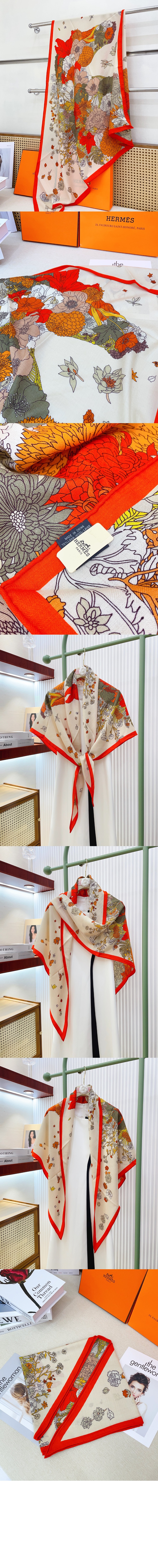 미러급레플리카사이트 | 명품레플리카 전문 쇼핑몰  | 퍼스트원 - Gentle Floral Cloak 자이언트 트라이앵글 &gt; 에르메스