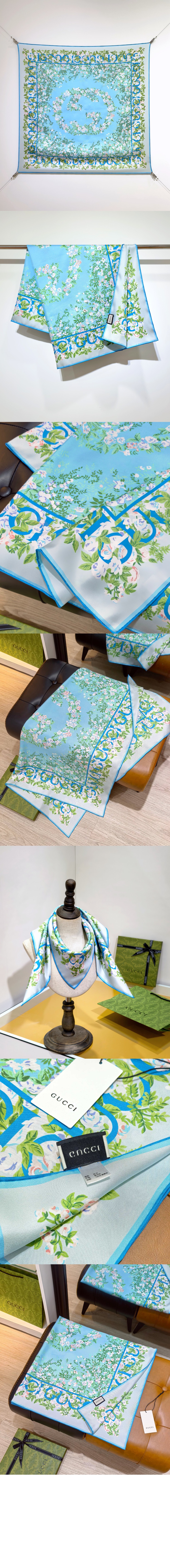 미러급레플리카사이트 | 명품레플리카 전문 쇼핑몰  | 퍼스트원 - 프린트 실크 까레 783157 > 구찌