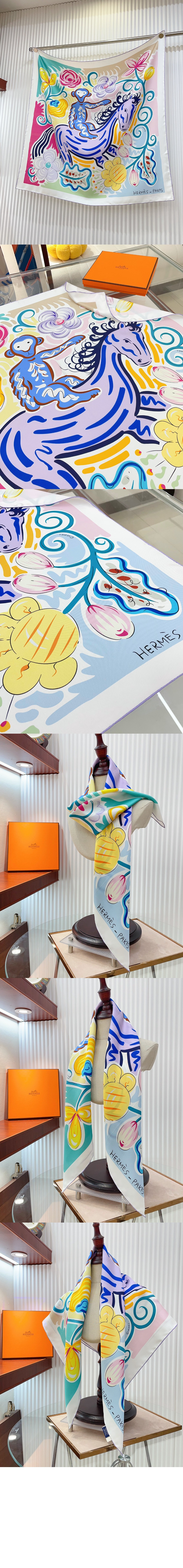 미러급레플리카사이트 | 명품레플리카 전문 쇼핑몰  | 퍼스트원 - Le Cheval de Kazumi 스카프 90 &gt; 에르메스