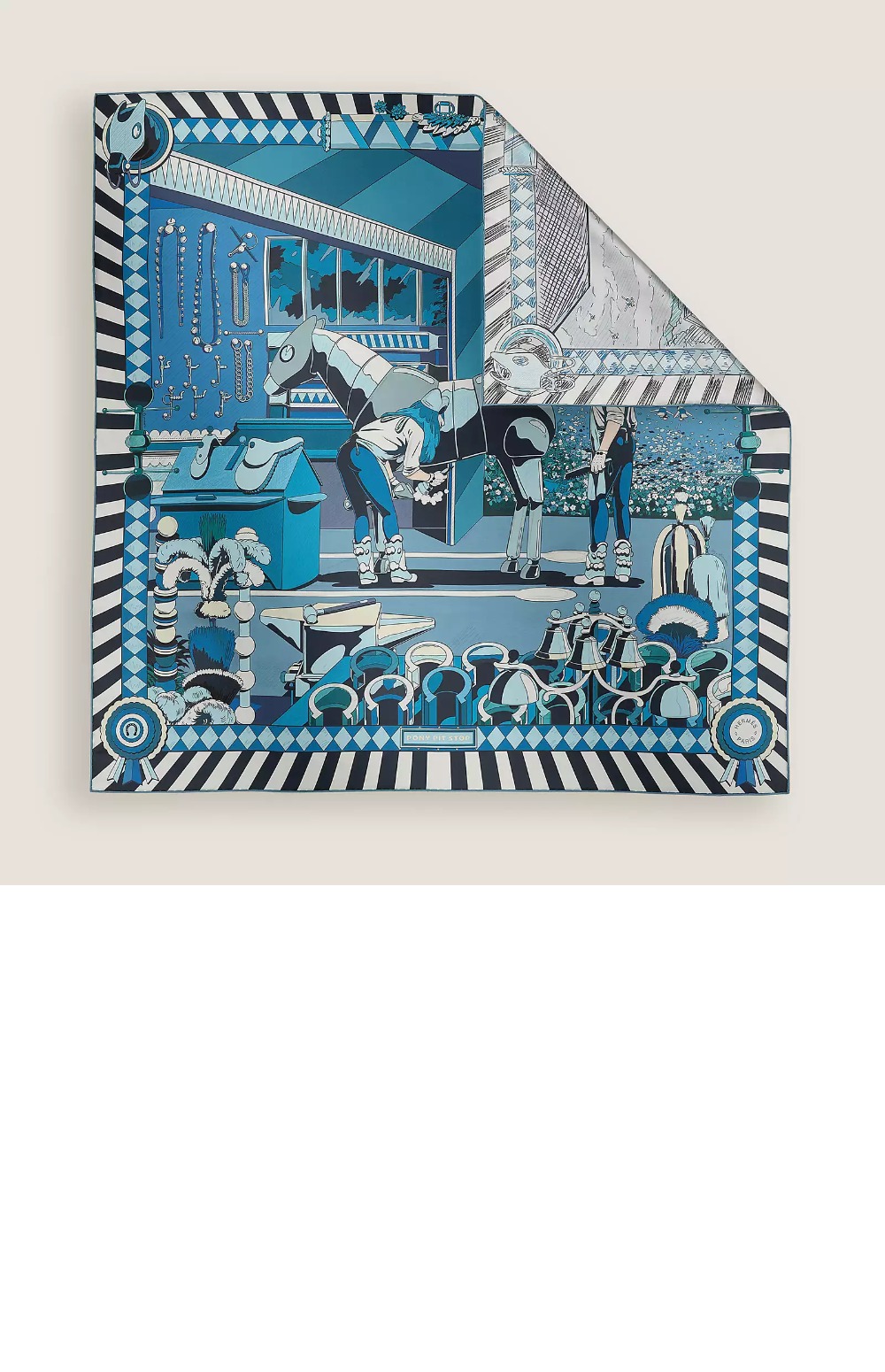 미러급레플리카사이트 | 명품레플리카 전문 쇼핑몰  | 퍼스트원 - Pony Pit Stop 더블 페이스 스카프 90 &gt; 에르메스