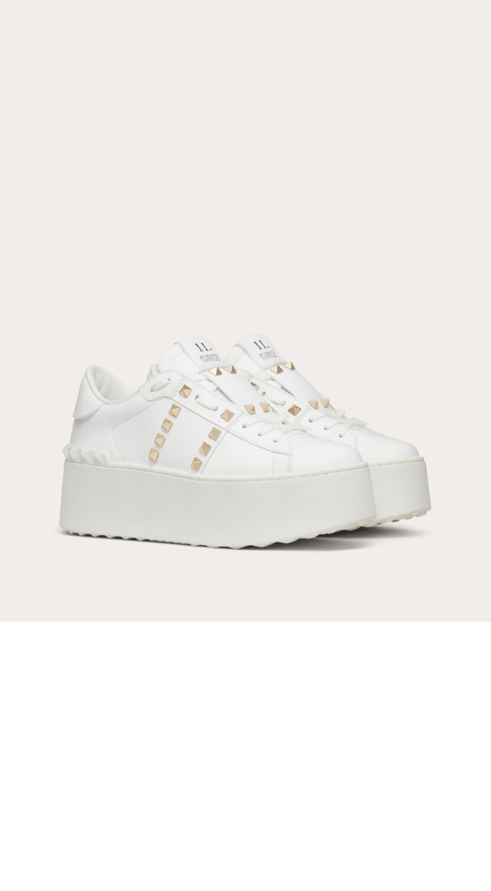 미러급레플리카사이트 | 명품레플리카 전문 쇼핑몰  | 퍼스트원 - 락스터드 언타이틀드 송아지 가죽 플랫폼 스니커즈 &gt; 발렌티노