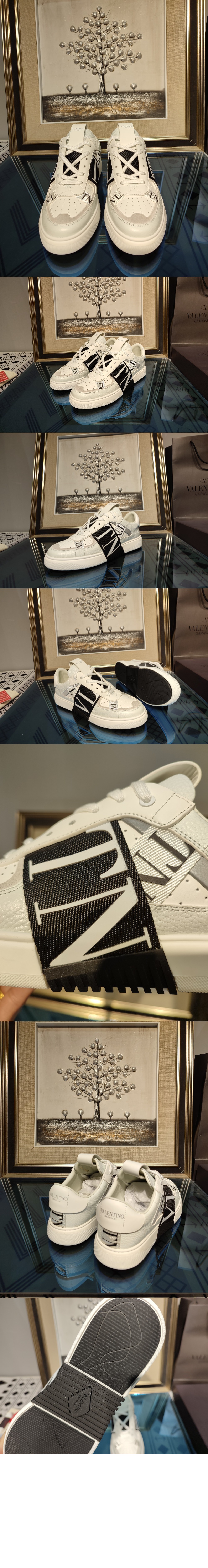 미러급레플리카사이트 | 명품레플리카 전문 쇼핑몰  | 퍼스트원 - 송아지 가죽 패브릭 밴드 VL7N 로우탑 스니커즈 &gt; 발렌티노
