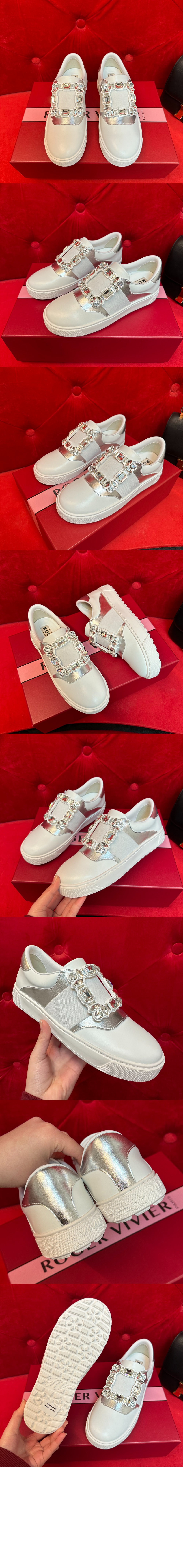 미러급레플리카사이트 | 명품레플리카 전문 쇼핑몰  | 퍼스트원 - 다이아몬드 버클 가죽 스니커즈 6873 &gt; 로저비비에
