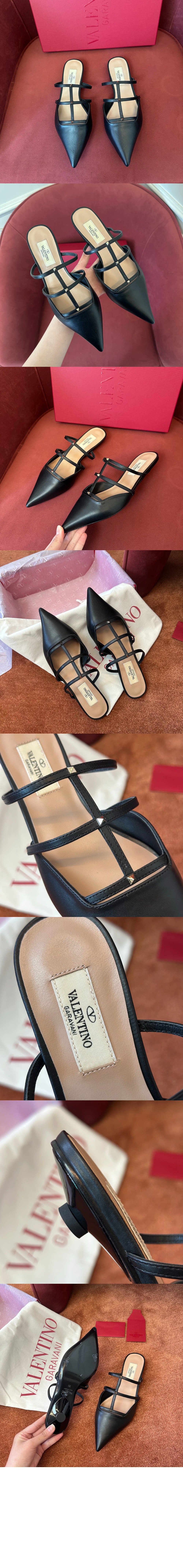 미러급레플리카사이트 | 명품레플리카 전문 쇼핑몰  | 퍼스트원 - 락스터드 위스피 송아지 가죽 마이크로 힐 뮬 &gt; 발렌티노