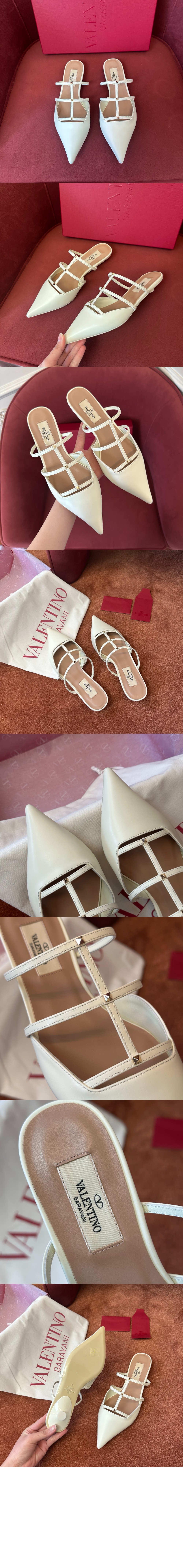 미러급레플리카사이트 | 명품레플리카 전문 쇼핑몰  | 퍼스트원 - 락스터드 위스피 송아지 가죽 마이크로 힐 뮬 &gt; 발렌티노