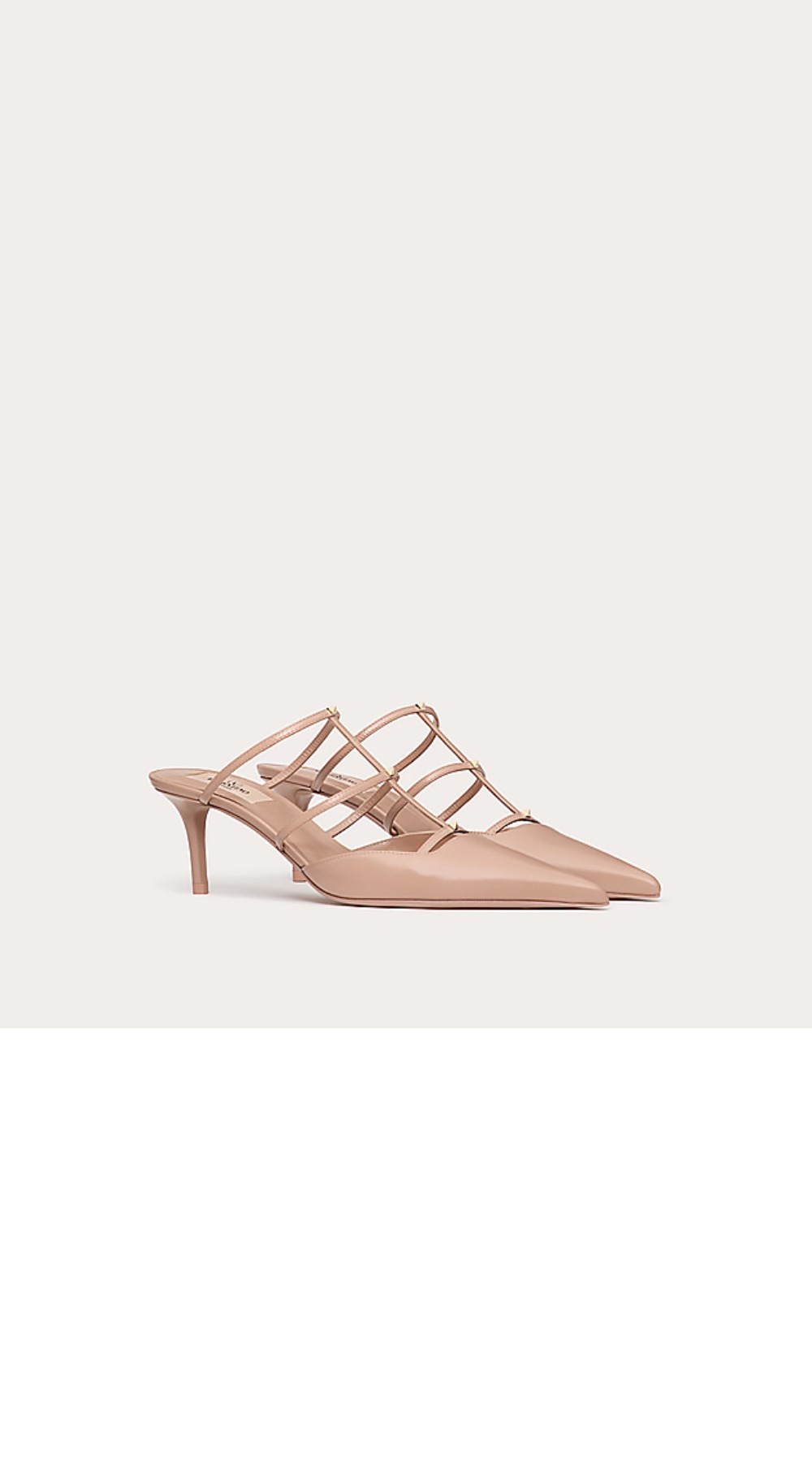 미러급레플리카사이트 | 명품레플리카 전문 쇼핑몰  | 퍼스트원 - 락스터드 위스피 카프스킨 뮬 > 발렌티노