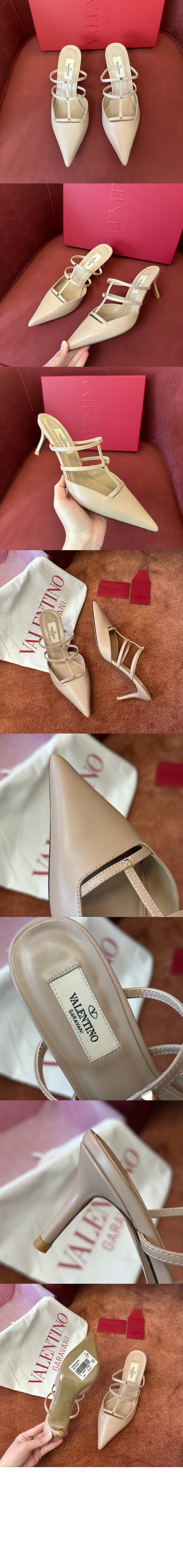 미러급레플리카사이트 | 명품레플리카 전문 쇼핑몰  | 퍼스트원 - 락스터드 위스피 카프스킨 뮬 > 발렌티노