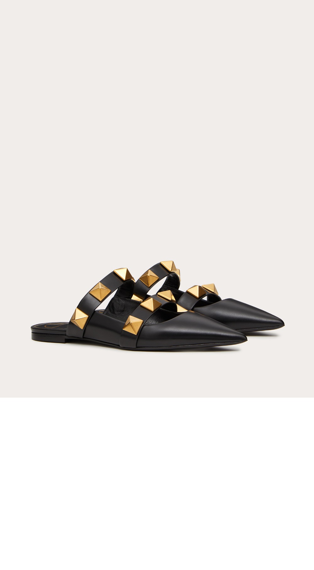 미러급레플리카사이트 | 명품레플리카 전문 쇼핑몰  | 퍼스트원 - 로만 스터드 송아지 가죽 플랫 뮬 > 발렌티노