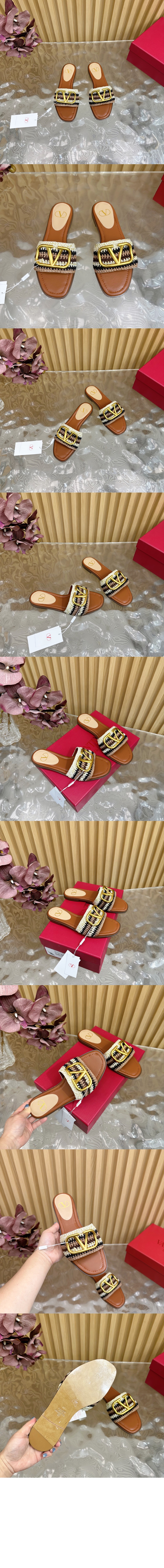 미러급레플리카사이트 | 명품레플리카 전문 쇼핑몰  | 퍼스트원 - 브이로고 시그니처 크로셰 자수 슬라이드 샌들 &gt; 발렌티노