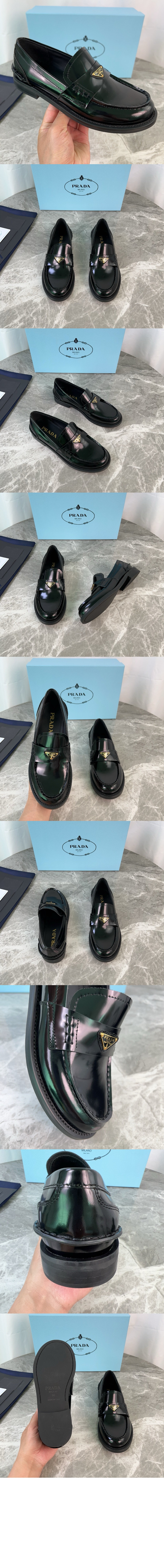 미러급레플리카사이트 | 명품레플리카 전문 쇼핑몰  | 퍼스트원 - 브러쉬드 가죽 로퍼 1D813N &gt; 프라다