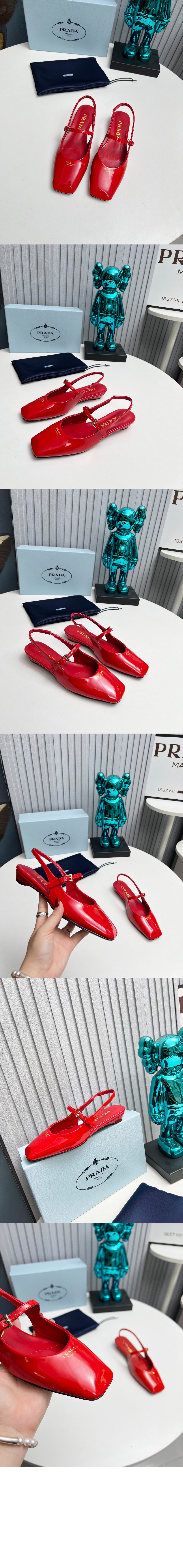 미러급레플리카사이트 | 명품레플리카 전문 쇼핑몰  | 퍼스트원 - 페이턴트 가죽 백스트랩 1F828N &gt; 프라다