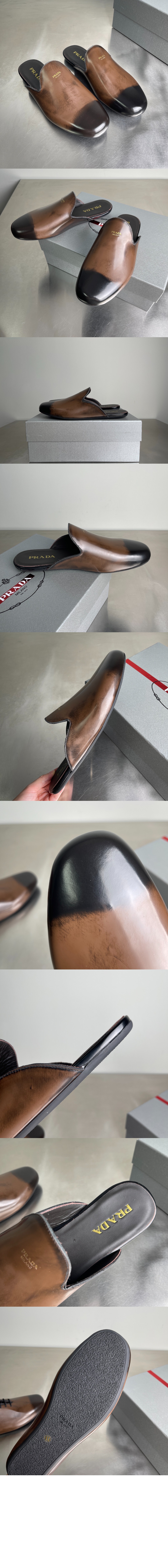 미러급레플리카사이트 | 명품레플리카 전문 쇼핑몰  | 퍼스트원 - 브러쉬드 레더 뮬 1S008O &gt; 프라다