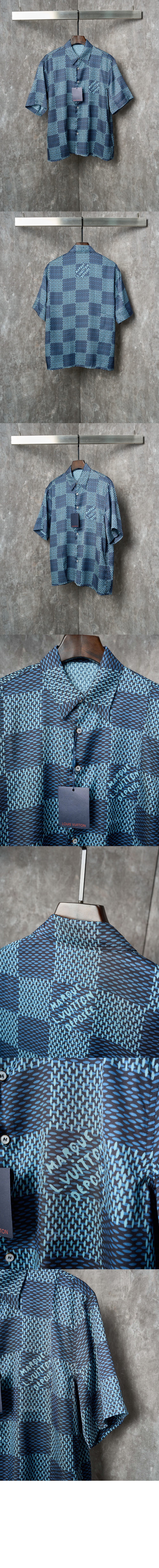 미러급레플리카사이트 | 명품레플리카 전문 쇼핑몰  | 퍼스트원 - 다미에 반팔 실크 셔츠 &gt; 루이비통