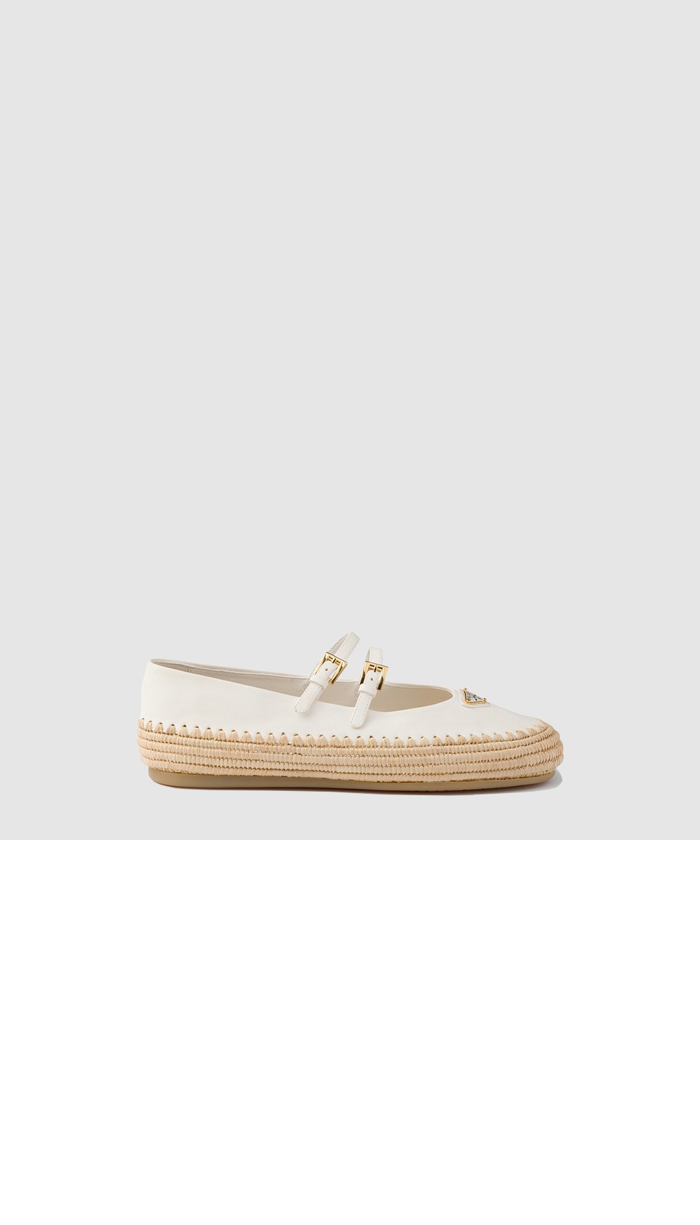 미러급레플리카사이트 | 명품레플리카 전문 쇼핑몰  | 퍼스트원 - 나파 가죽과 라피아 발레리나 1F869N &gt; 프라다